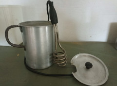 Tauchsieder mit Gefäß aus den 50/60ern