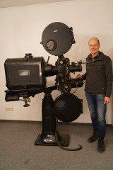 Kinoprojektor (Baujahr ca. 1930) aus dem Centralkino in Korbach